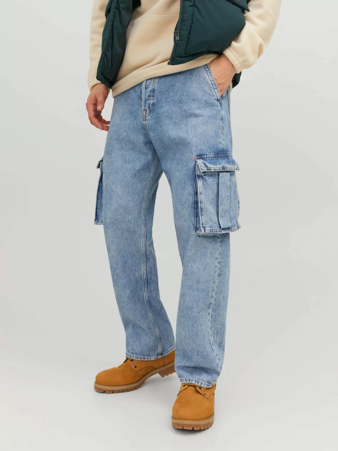 Jack & Jones Loose-fit-Jeans "JJIALEX JJCARGO SBD 311 LN" günstig online kaufen