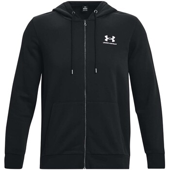 Under Armour  Sweatshirt Essential Fleece Fz Hood Schwarzes Sweatshirt günstig online kaufen