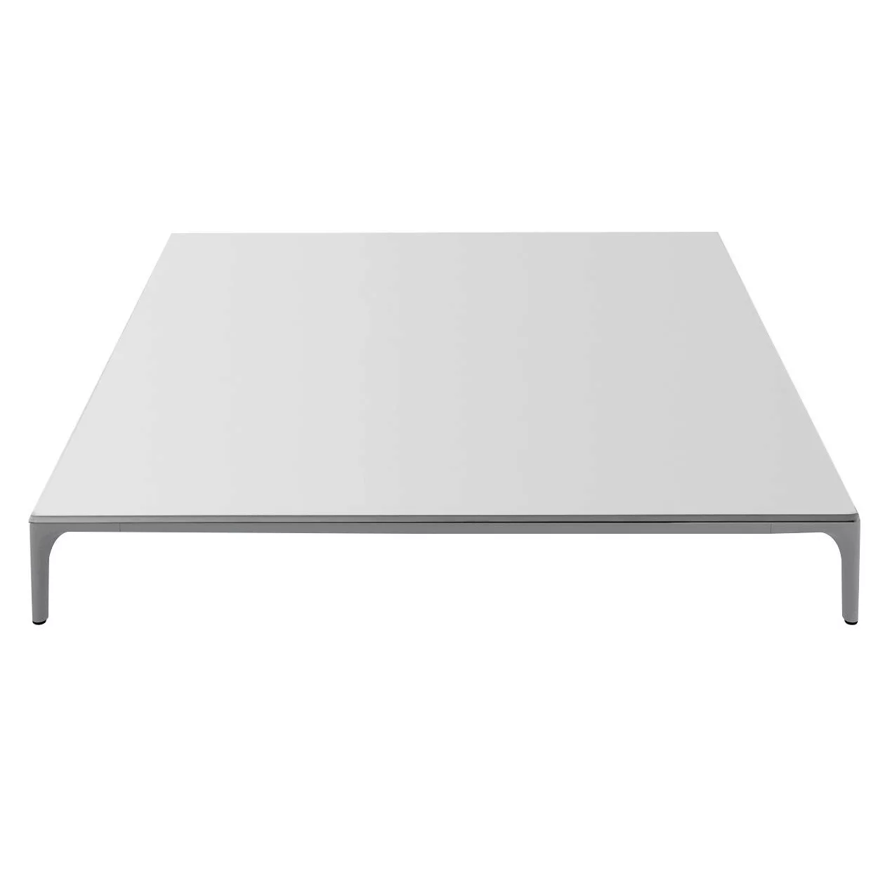 MDF Italia - Yale Low Couchtisch quadratisch - weiß/Tischplatte Harz weiß/L günstig online kaufen