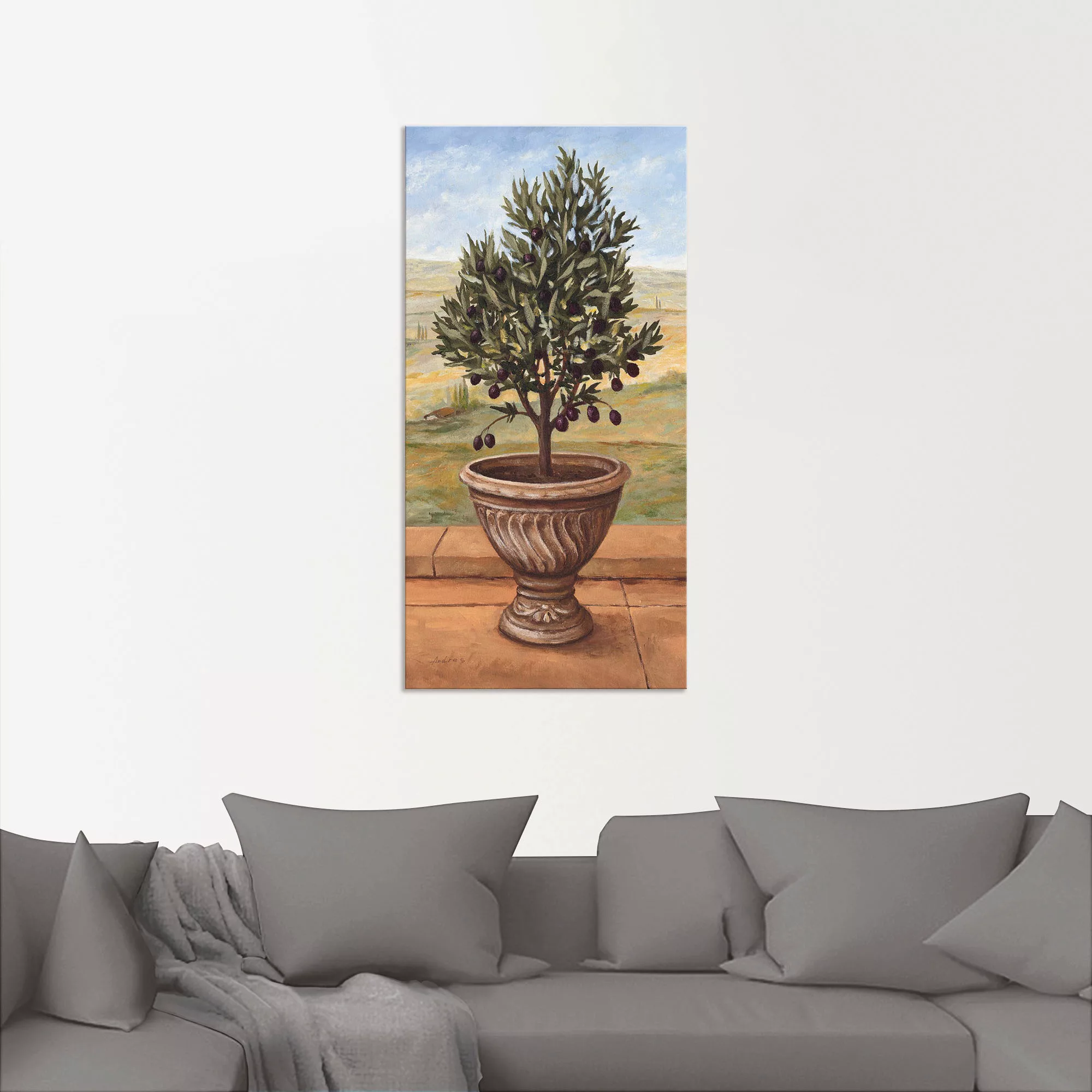 Artland Wandbild "Olivenbaum", Pflanzen, (1 St.), als Alubild, Outdoorbild, günstig online kaufen