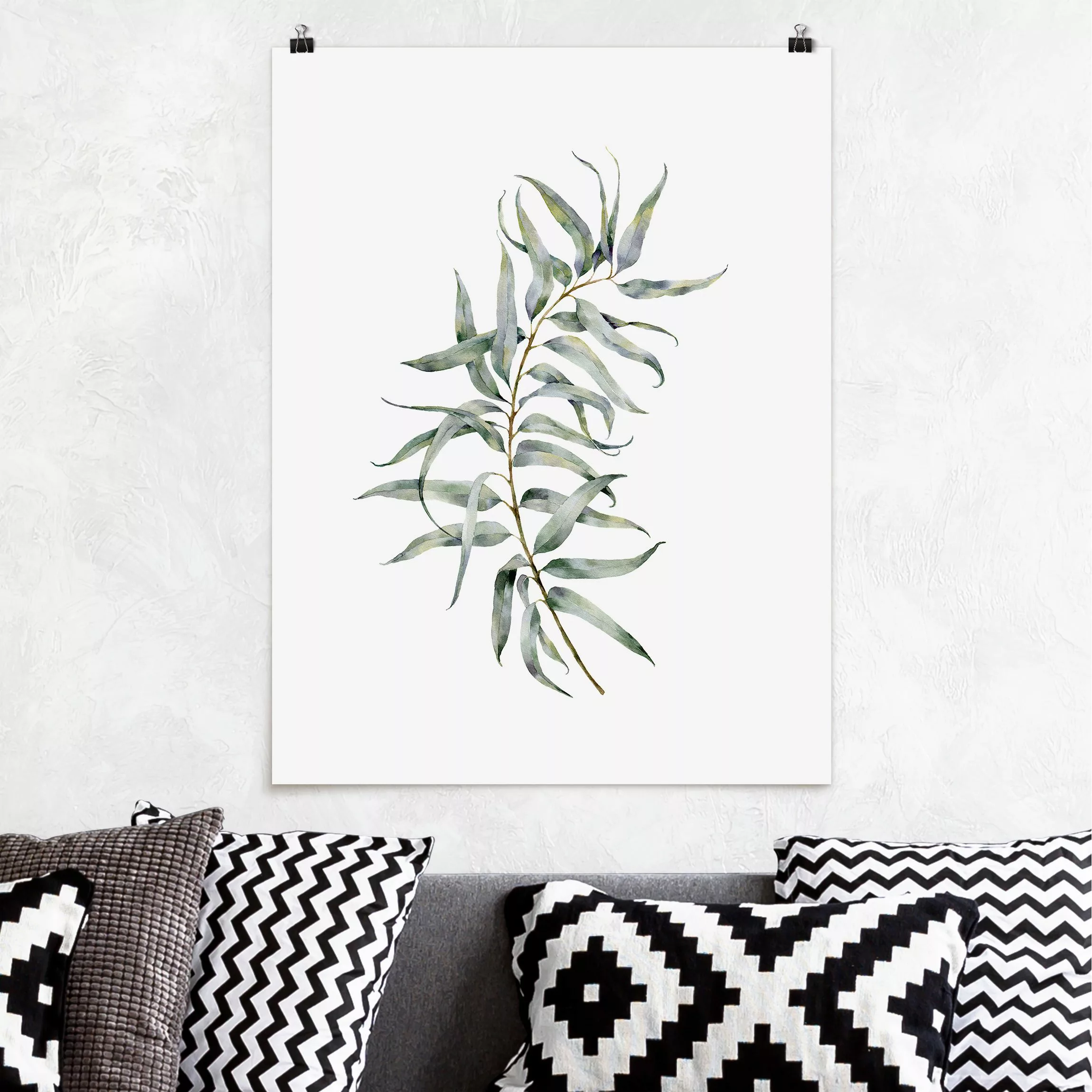Poster Aquarell Eucalyptus IV günstig online kaufen