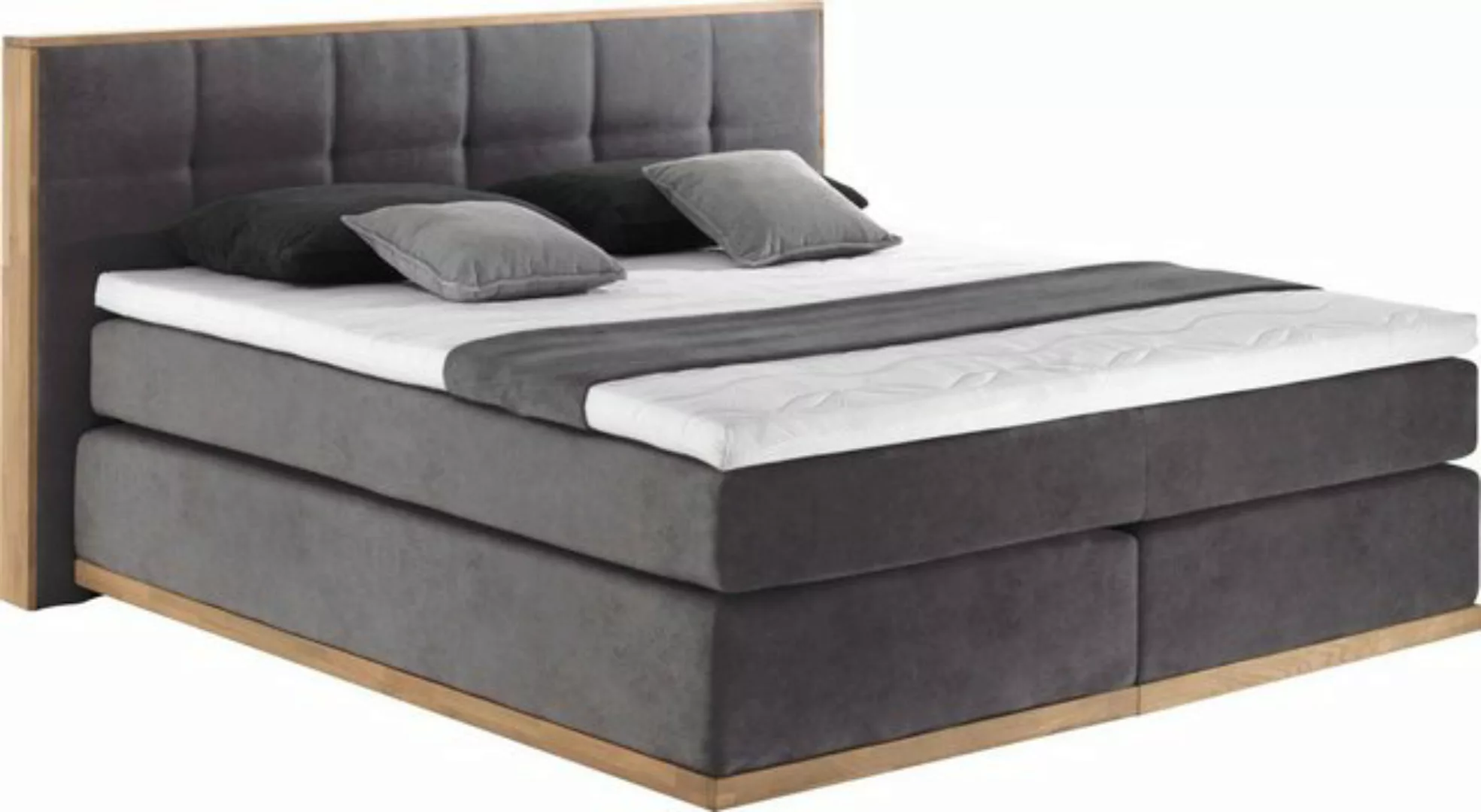 Places of Style Boxspringbett "Vinton", aus massiver Eiche, verschiedene Hä günstig online kaufen