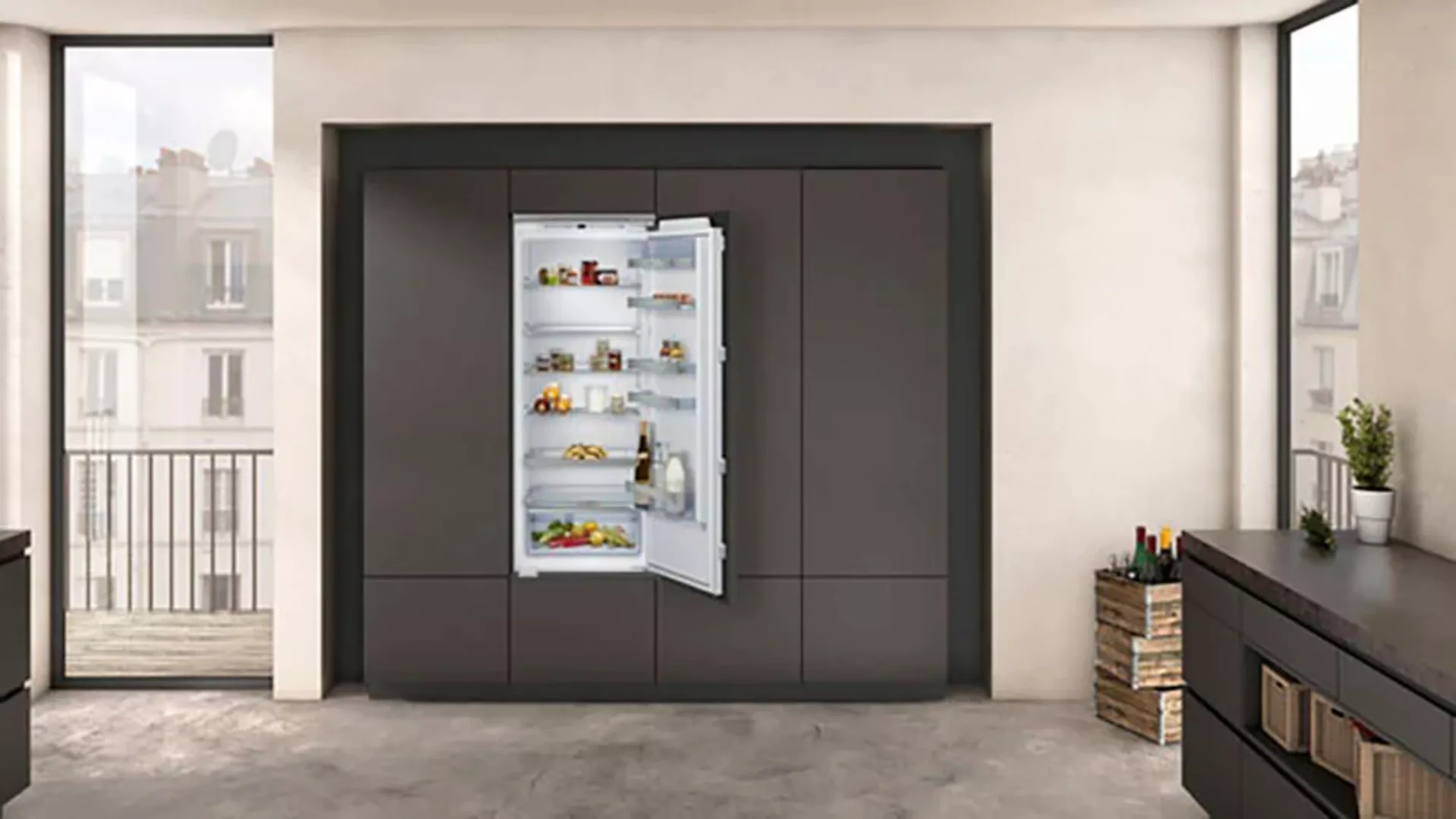 NEFF Einbaukühlschrank »KI1513FE0«, KI1513FE0, 139,7 cm hoch, 55,8 cm breit günstig online kaufen