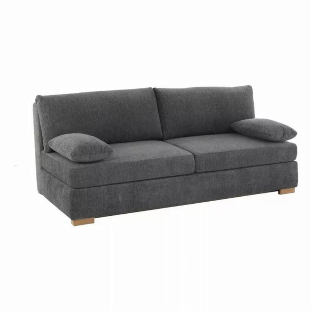 Trendstore Schlafsofa Jelko, Chenillebezug in Dunkelgrau, Schlaffunktion, B günstig online kaufen