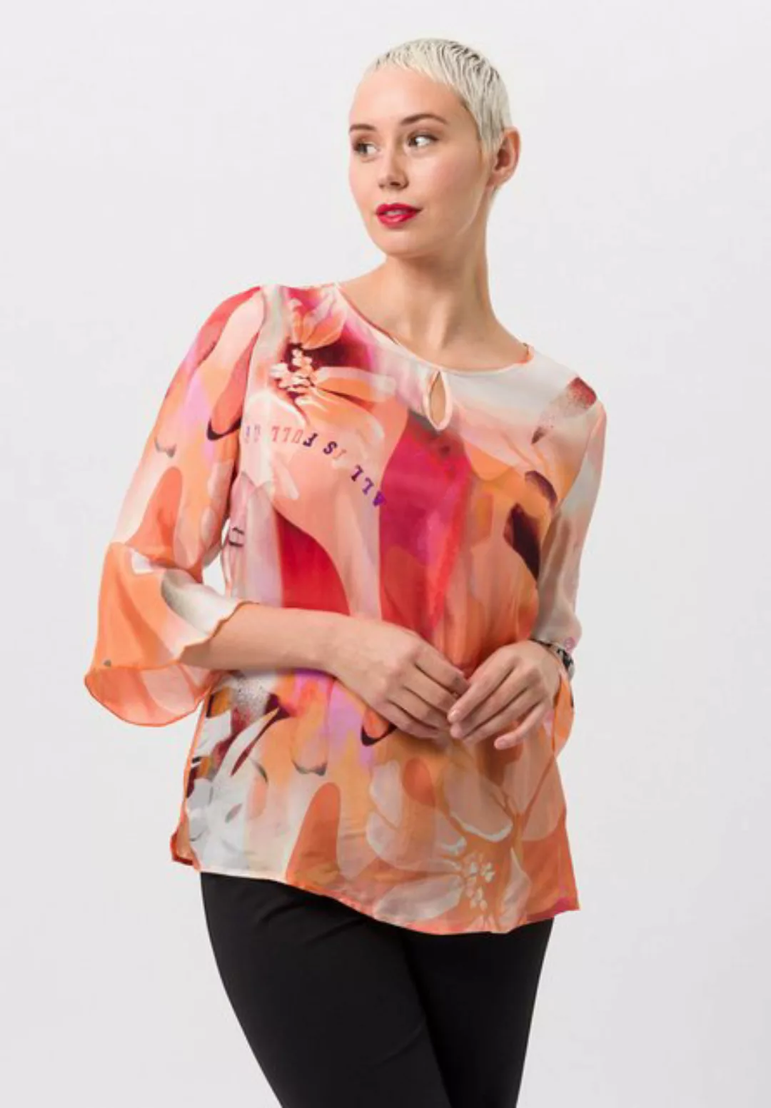 TUZZI Longbluse mit sommerlichem Alloverprint günstig online kaufen