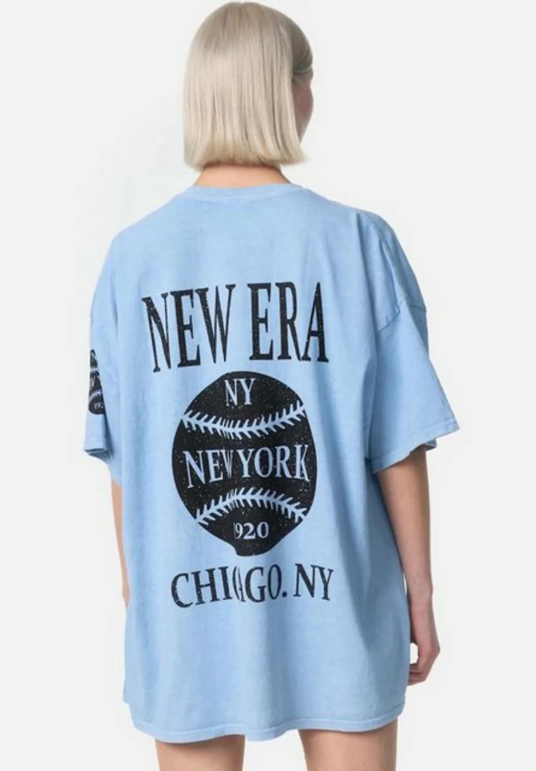 Worldclassca T-Shirt Worldclassca Oversized Print T-Shirt NY NEW YORK Tee S günstig online kaufen