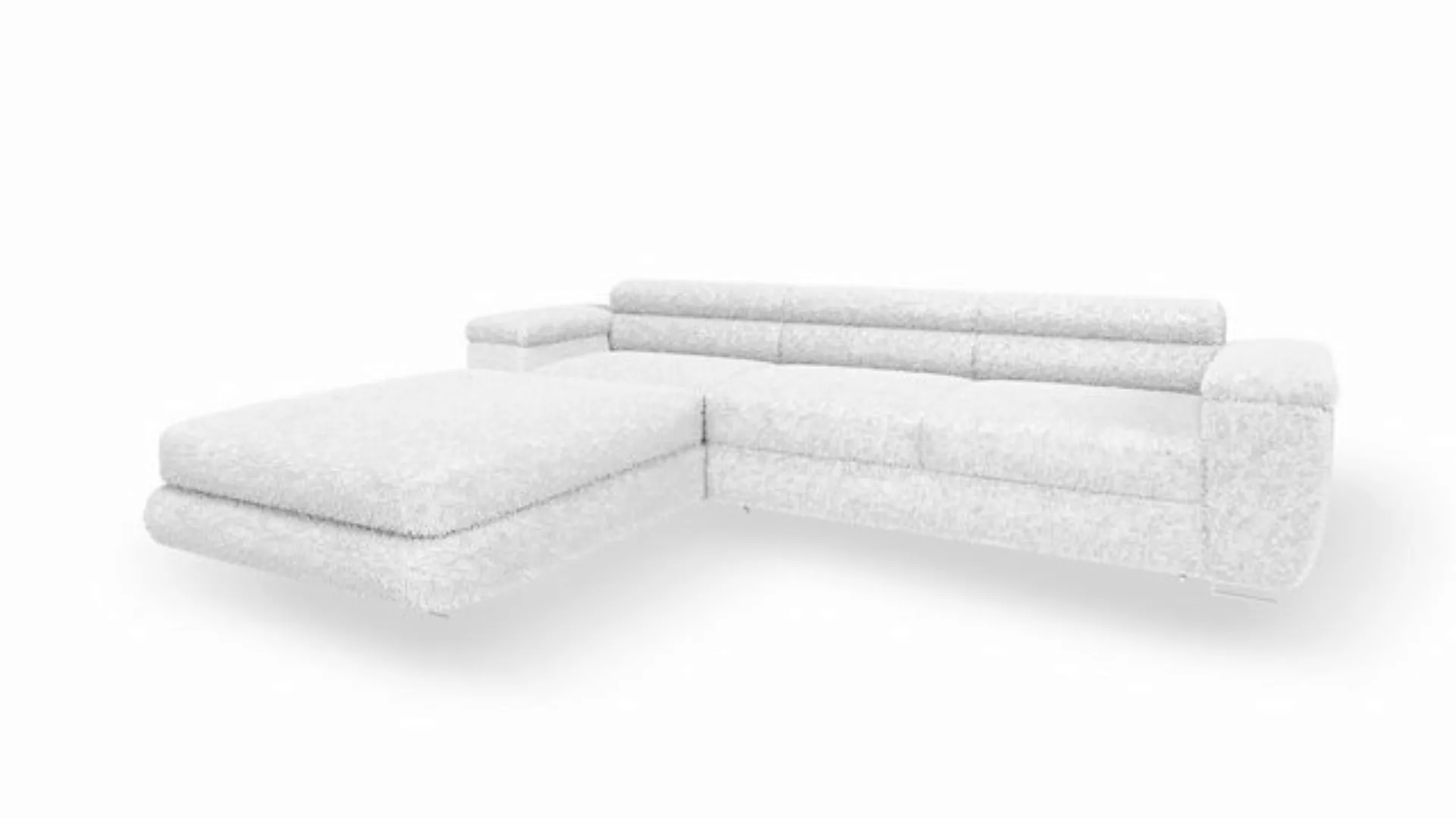 Goldstoff Ecksofa BONJOUR TWIN - Bouclé, Schlaffunktion, Bettkasten & Kopfs günstig online kaufen