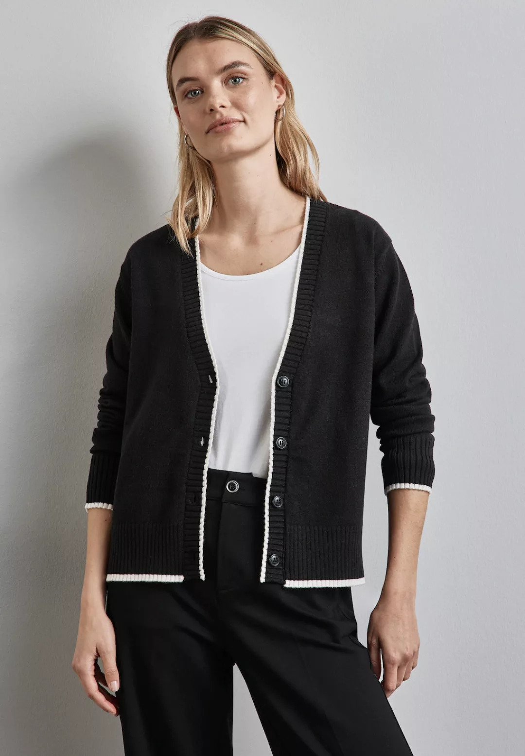 STREET ONE Cardigan, mit V-Ausschnitt günstig online kaufen