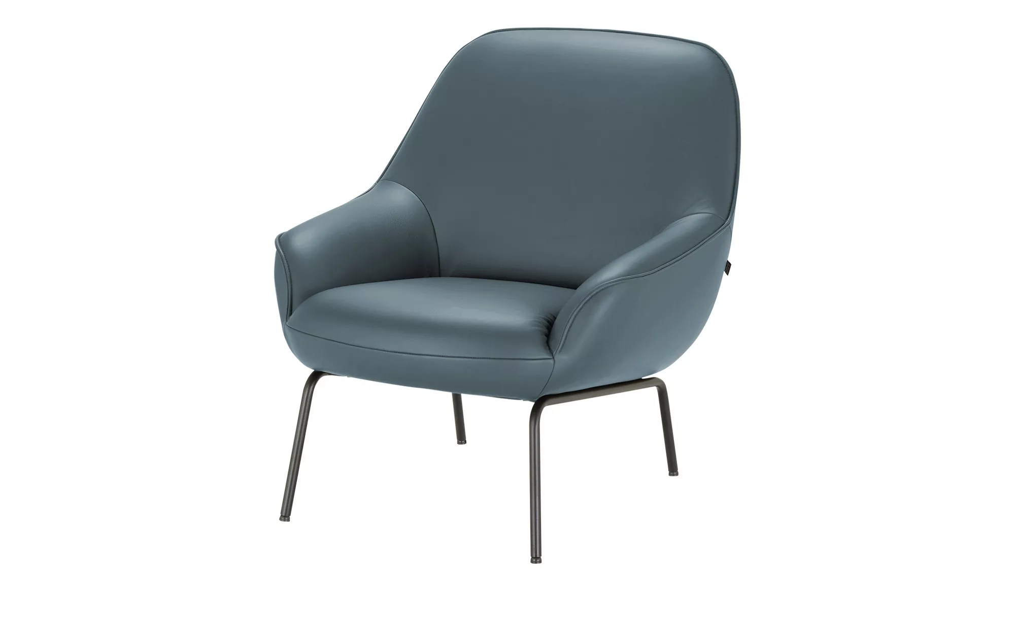 hülsta Sofa Ledersessel  HS 482 - blau - 76 cm - 83 cm - 83 cm - Polstermöb günstig online kaufen