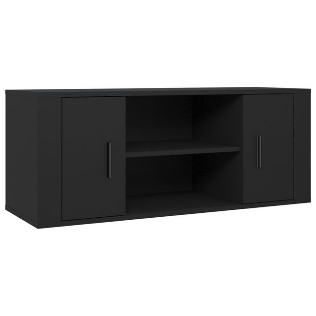 vidaXL TV-Schrank TV-Schrank Schwarz 100x35x40 cm Spanplatte TV-Lowboard Fe günstig online kaufen