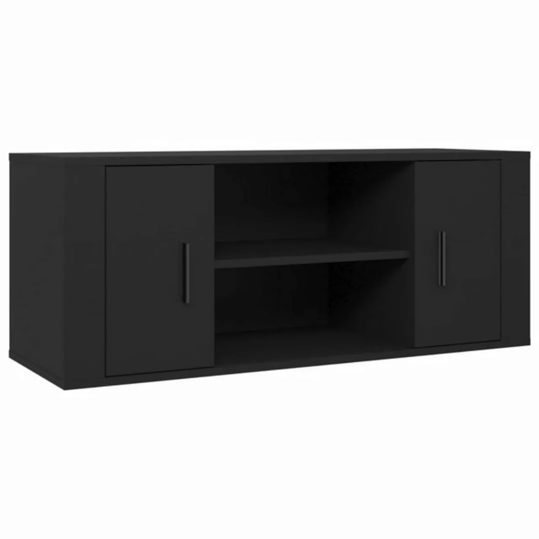 furnicato TV-Schrank Schwarz 100x35x40 cm Holzwerkstoff (1-St) günstig online kaufen