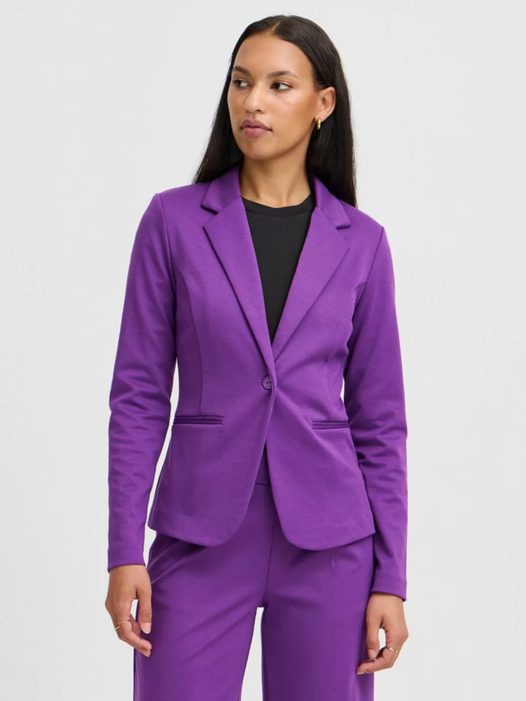 Ichi Kurzblazer Kate (1-tlg) Plain/ohne Details günstig online kaufen