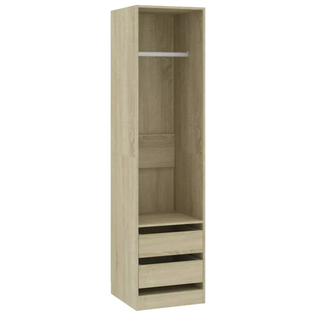 vidaXL Kleiderschrank Kleiderschrank Schubladen Sonoma-Eiche 5050200cm Span günstig online kaufen