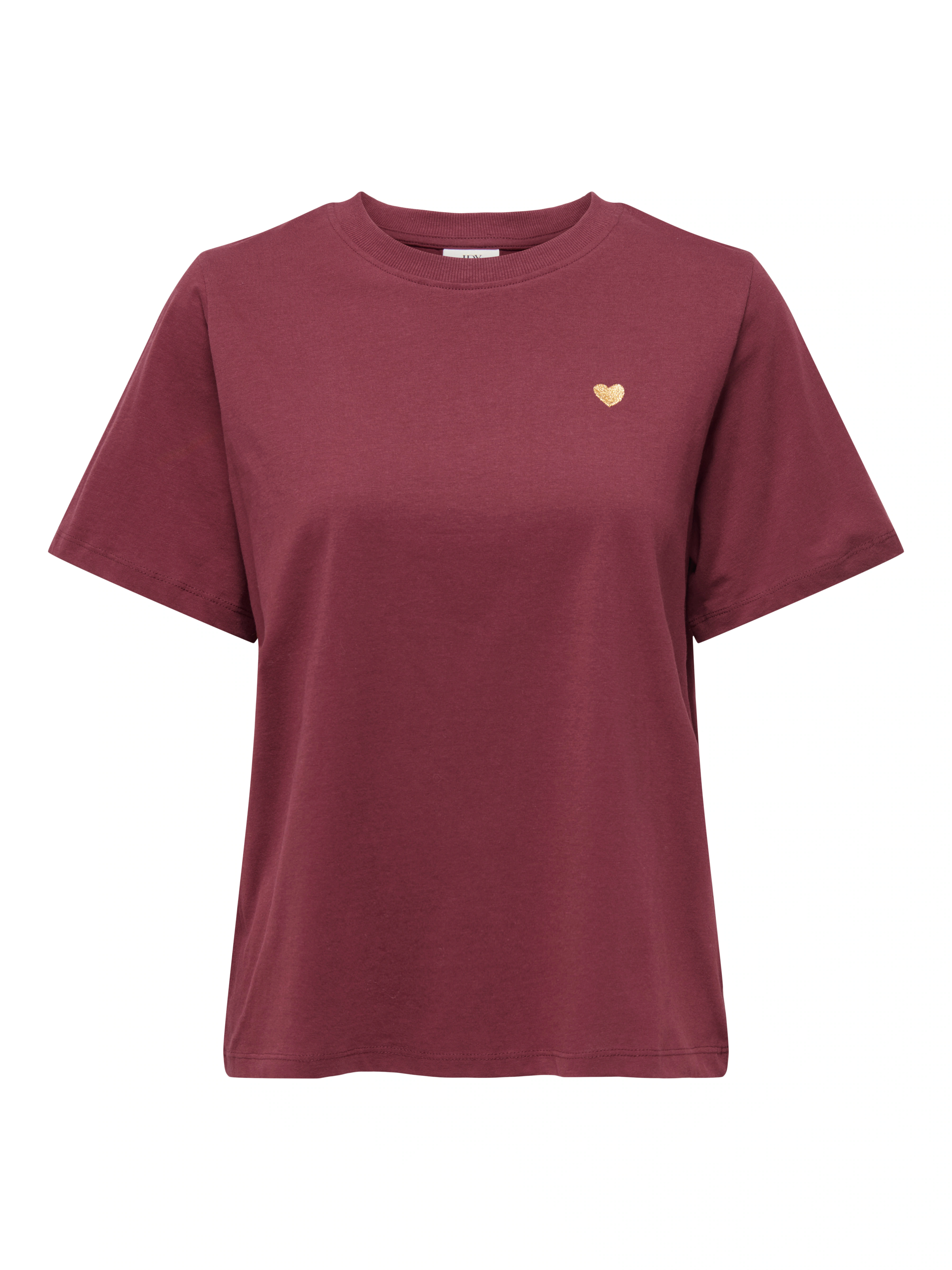 JDY Kurzarmshirt "JDYPISA S/S PRINT TOP JRS NOOS", mit Herz Stickerei günstig online kaufen
