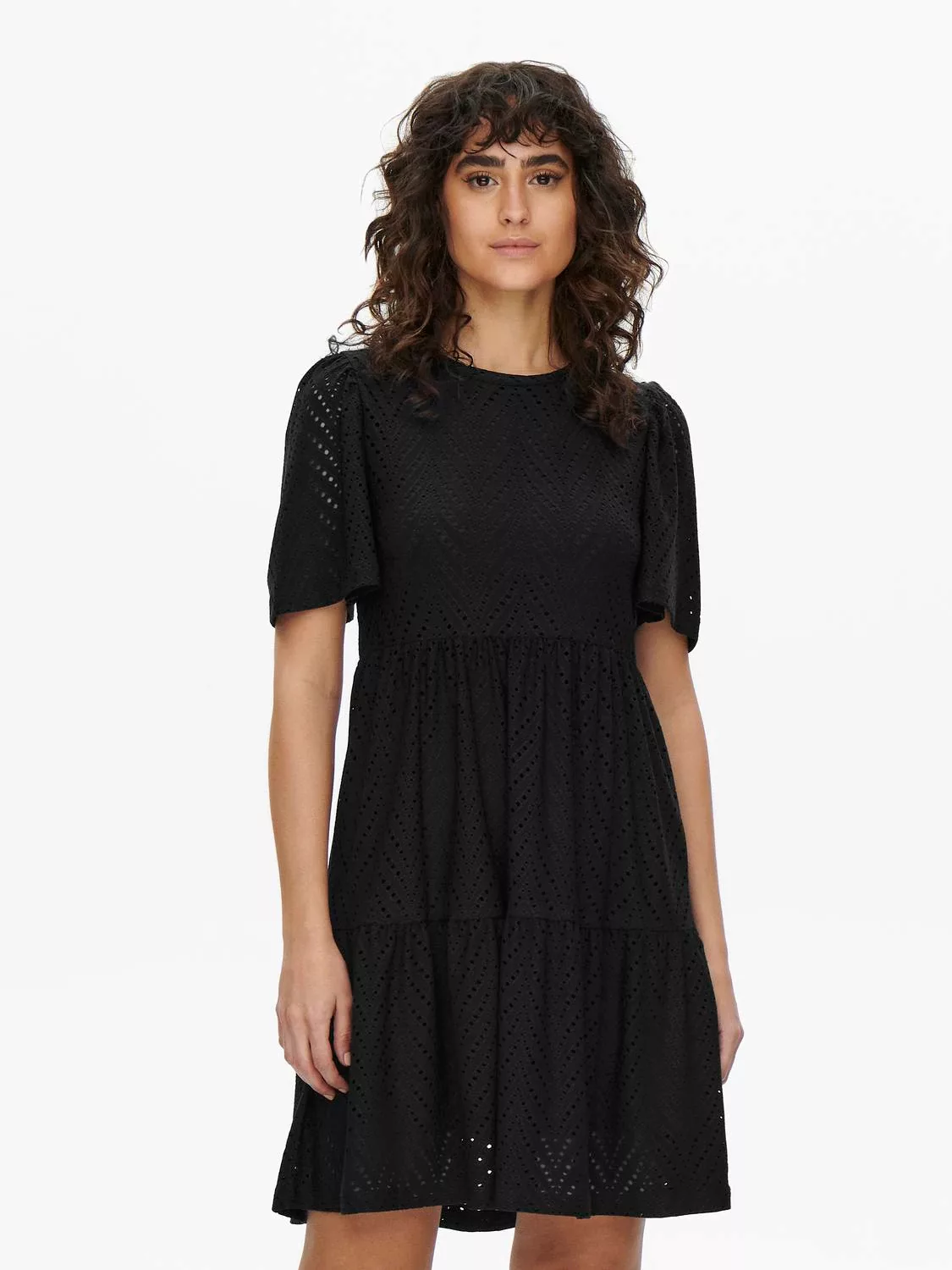 JACQUELINE de YONG Shirtkleid Kleid mit Lochstickerei JDYCARLA (lang) 4921 günstig online kaufen