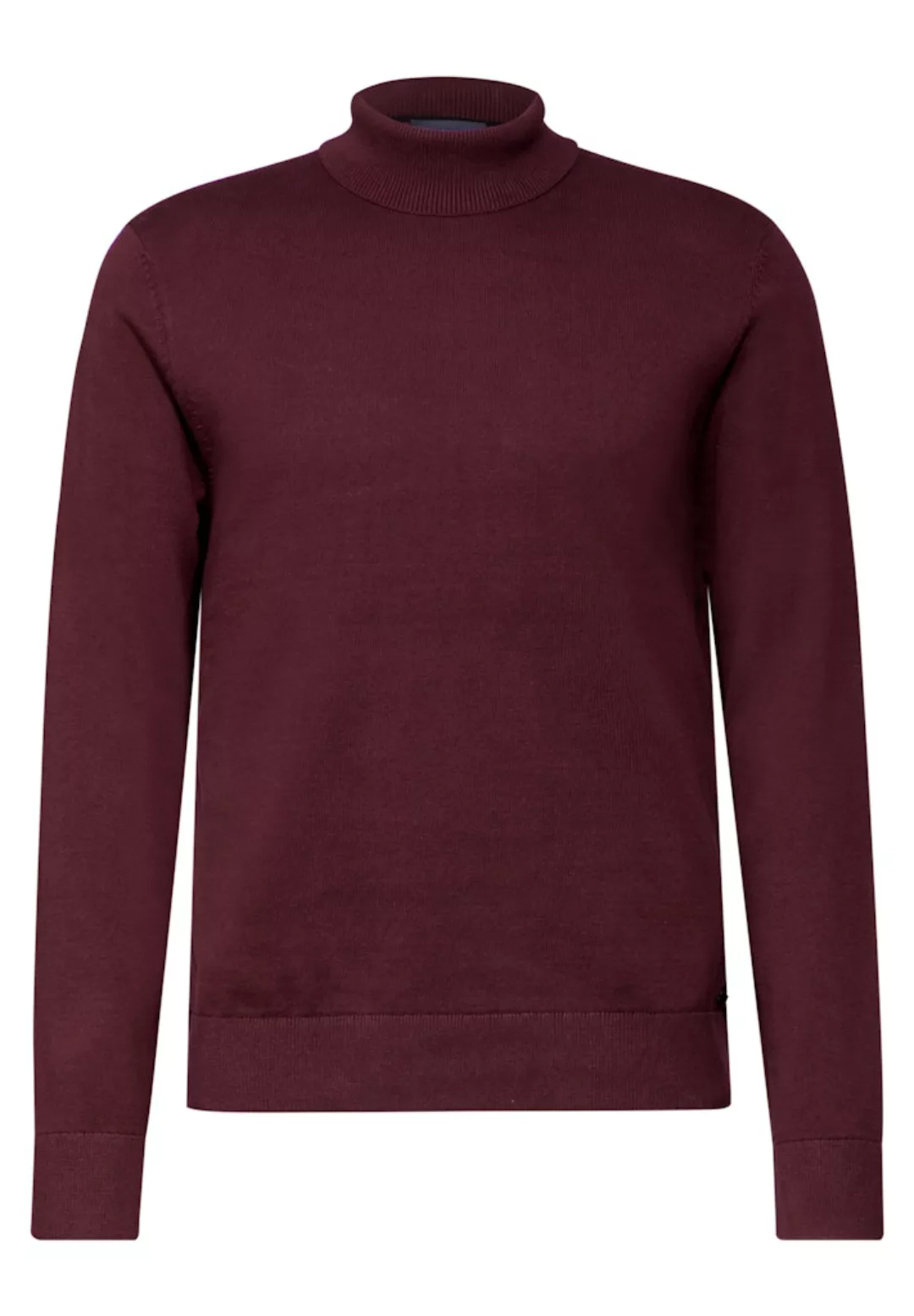 STREET ONE MEN Rollkragenpullover, aus reiner Baumwolle günstig online kaufen