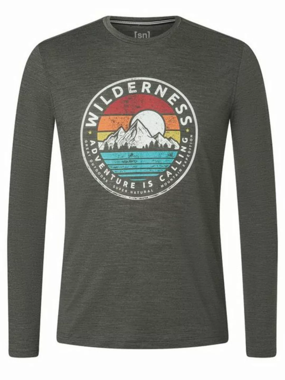 SUPER.NATURAL Langarmshirt Merino Longsleeve M WILDERNESS LS funktioneller günstig online kaufen