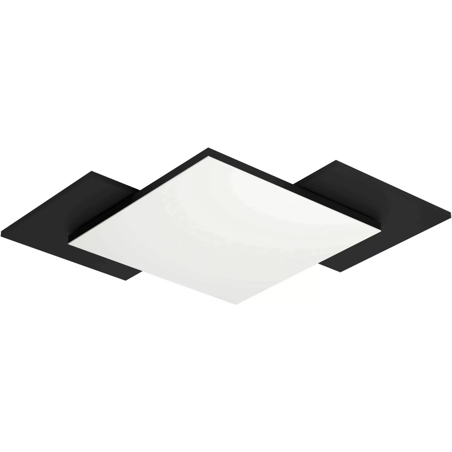 LED Deckenleuchte Tamuria in Schwarz 21W 2700lm günstig online kaufen