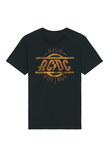 F4NT4STIC T-Shirt AC/DC Rock Musik Band High Voltage Logo Distressed Premiu günstig online kaufen