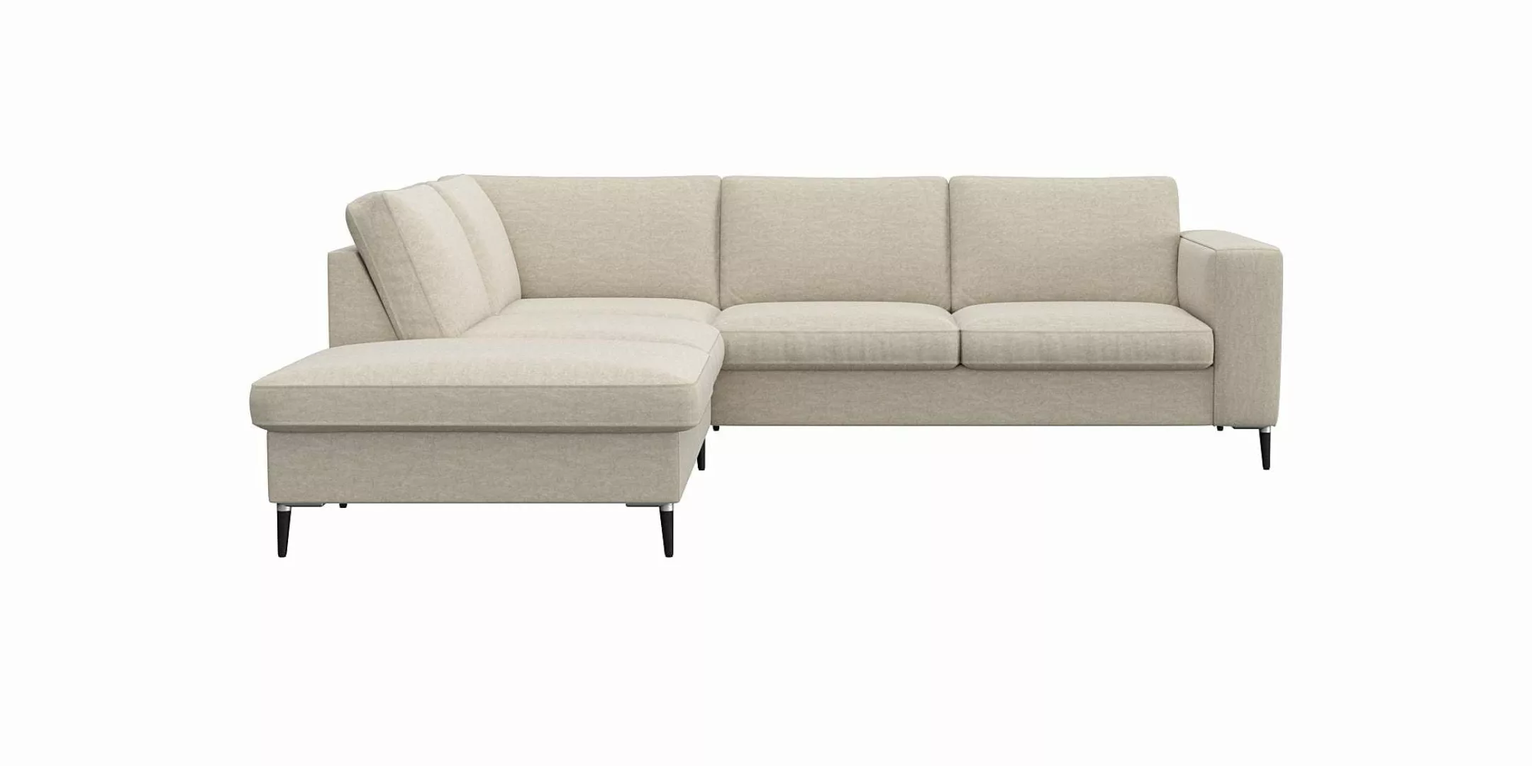 FLEXLUX Ecksofa "Fiore, super Sitzkomfort durch Kaltschaum im Sitz, L-Form" günstig online kaufen