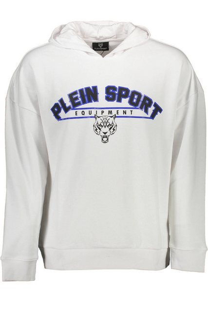 PLEIN SPORT Sweatshirt Weißes Herren-Kapuzen-Sweatshirt mit Kontrast und günstig online kaufen