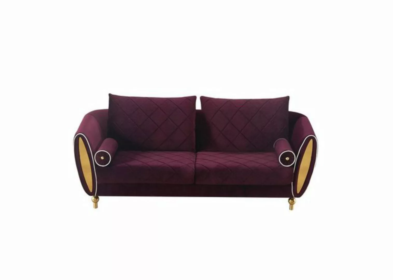 JVmoebel Sofa, Sofa 3 Sitzer Sofas Couch Polster Neu Sofa Metall Design Mod günstig online kaufen