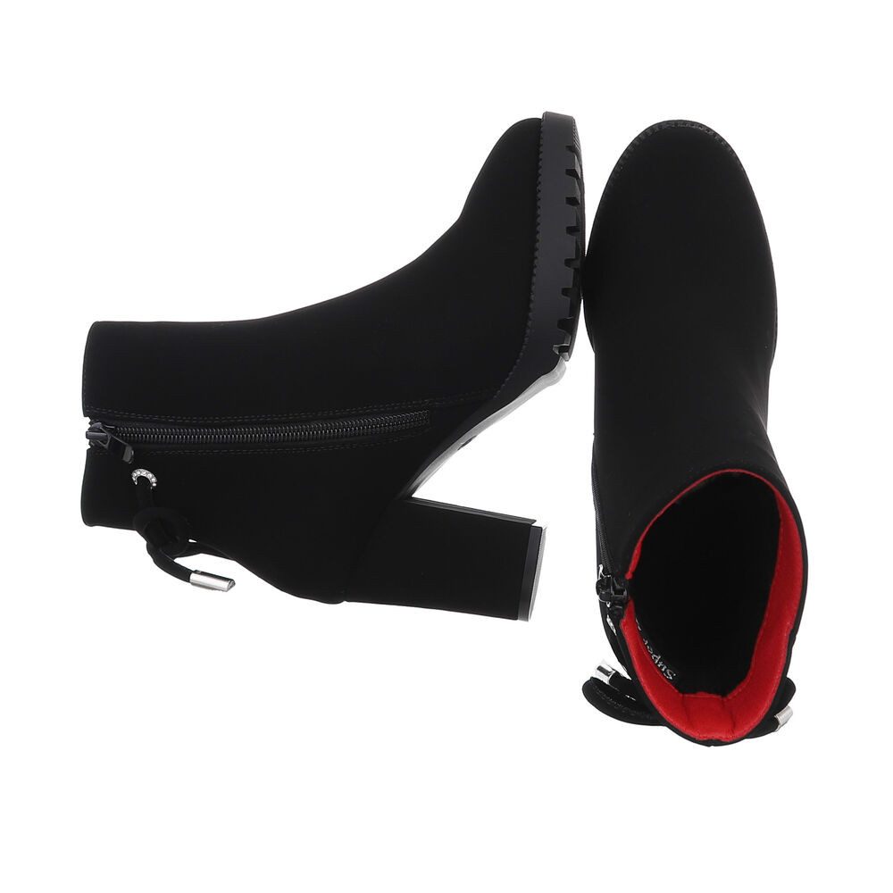 Ital-Design Damen Freizeit High-Heel-Stiefelette (87108583) Blockabsatz günstig online kaufen