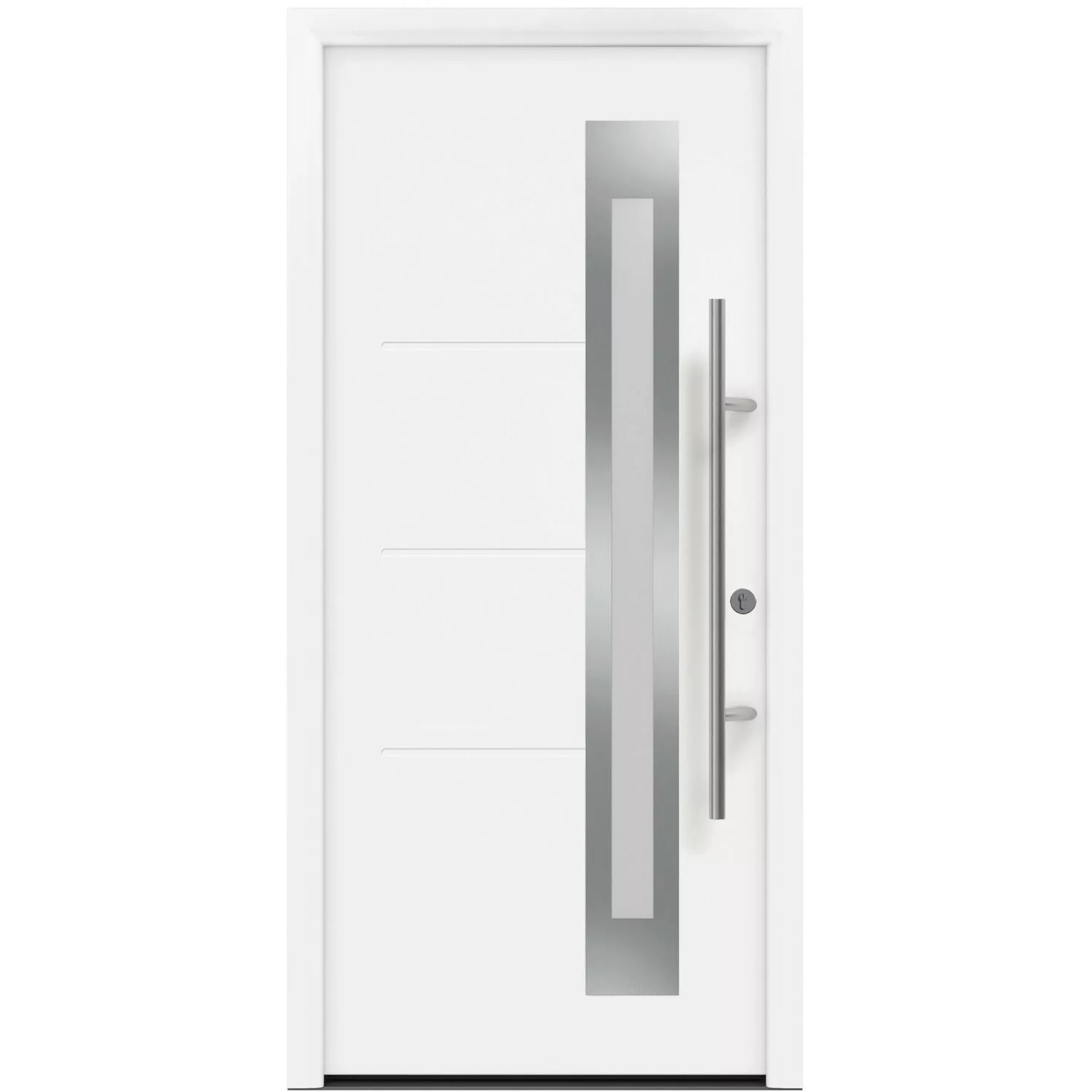 EcoStar Haustür Isopro Secur Motiv 780S RAL 9016 Weiß DIN links günstig online kaufen