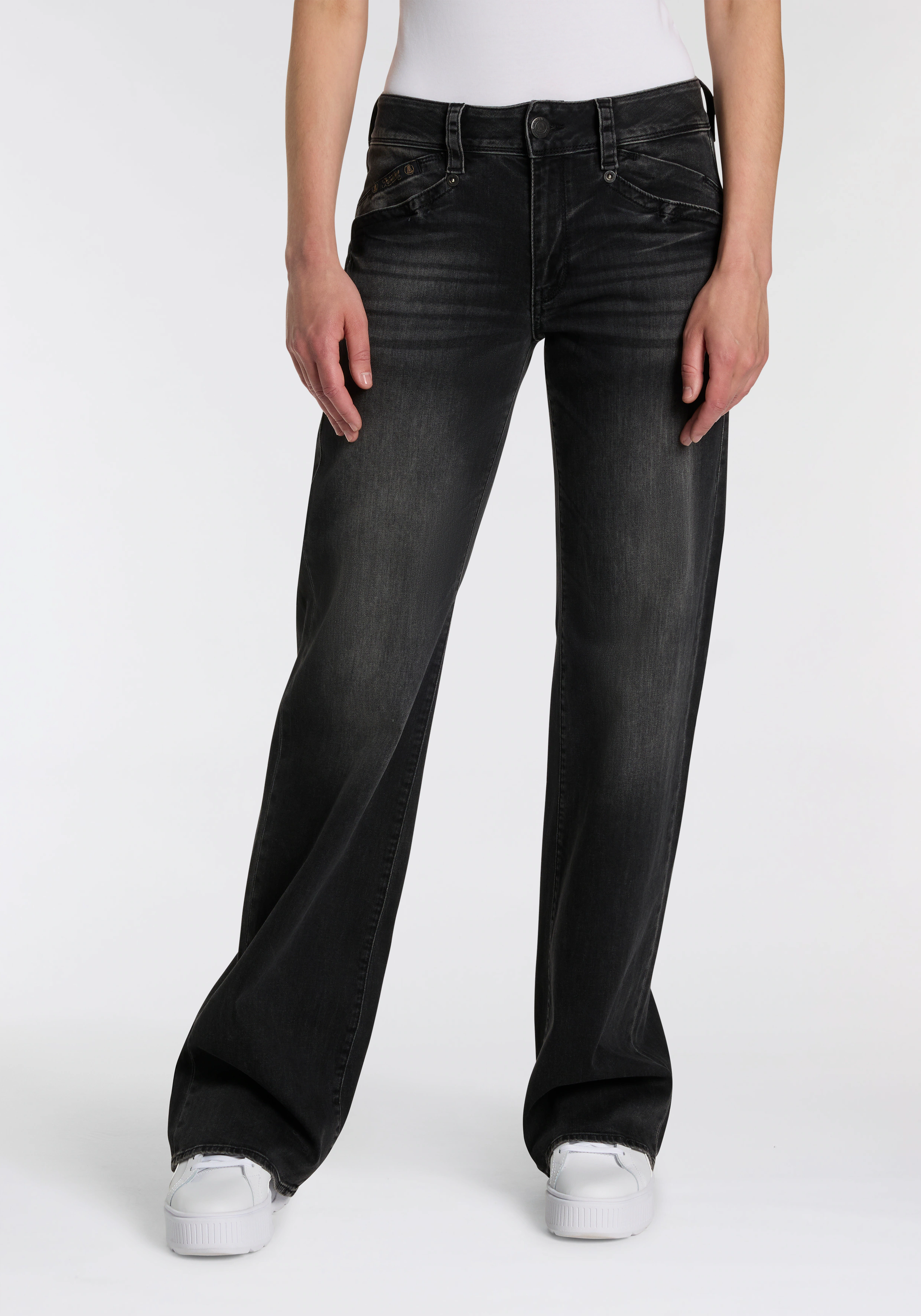 Herrlicher Straight-Jeans "Prime New Recycled Denim Black Light", mit hohem günstig online kaufen