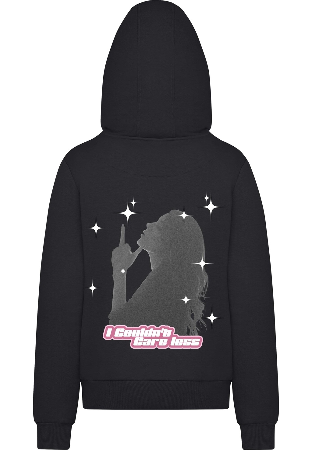 Miss Tee Kapuzenpullover "Miss Tee Couldnt Care Less Ladies Fluffy Hoody" günstig online kaufen