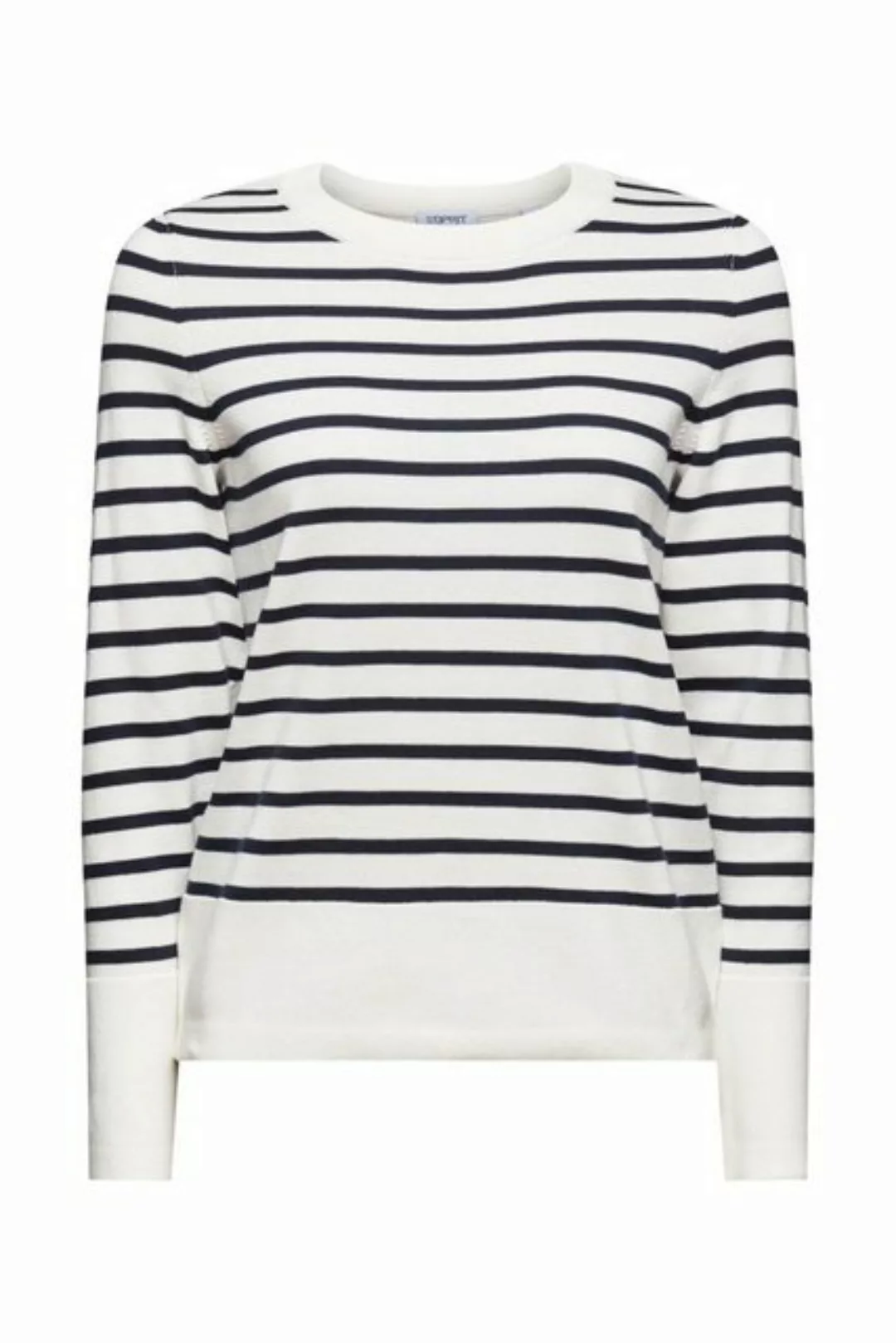 Esprit Strickpullover CO crew stripe günstig online kaufen