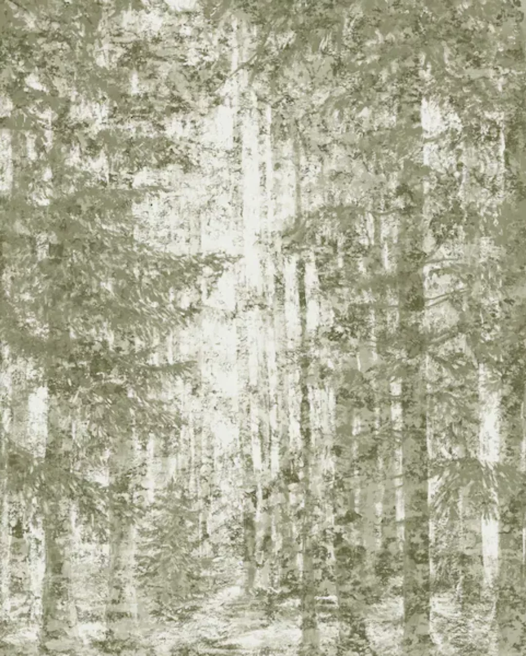 Komar Vliestapete »Fading Forest«, 200x250 cm (Breite x Höhe), Vliestapete, günstig online kaufen