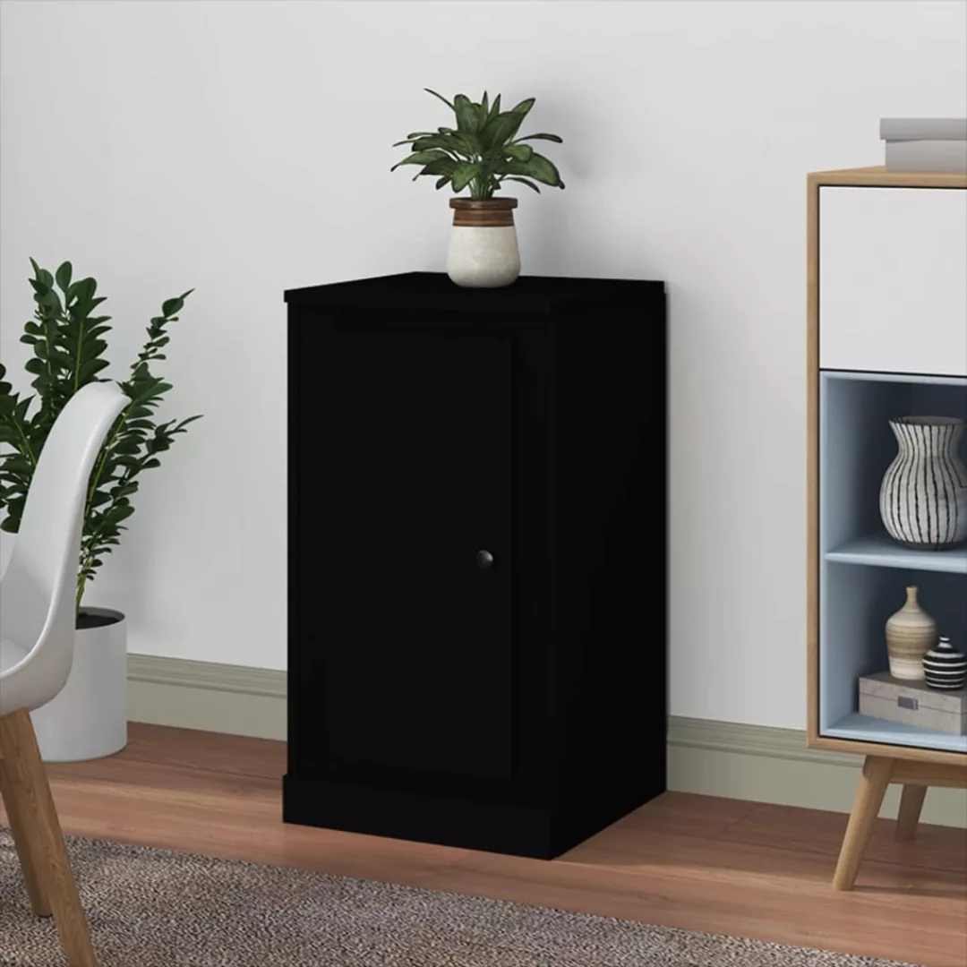 Vidaxl Sideboard Schwarz 37,5x35,5x67,5 Cm Holzwerkstoff günstig online kaufen