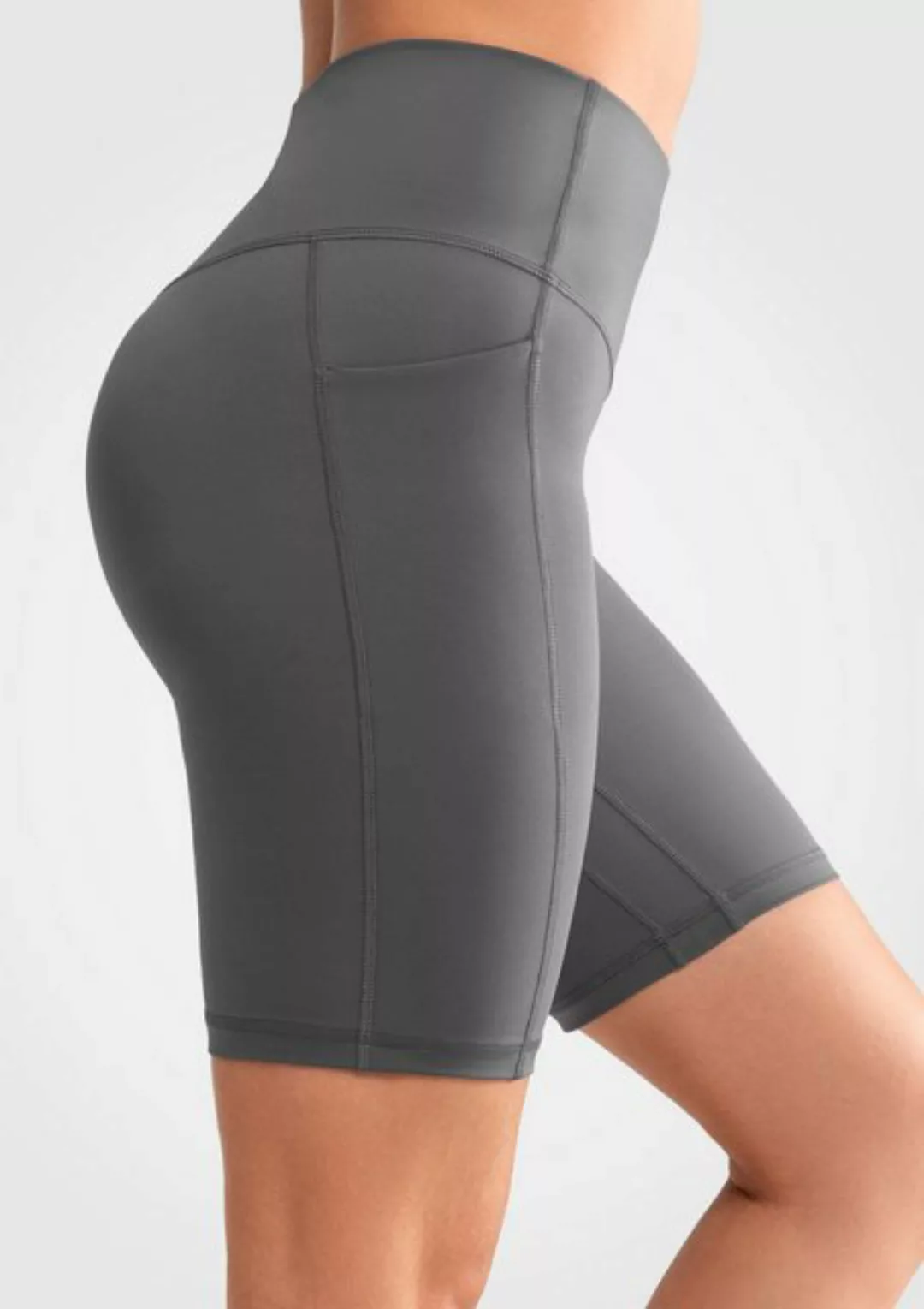 Yvette Radlerhose mit Tasche Damen Kurze Leggings Sport Gym Fitness Shorts, günstig online kaufen