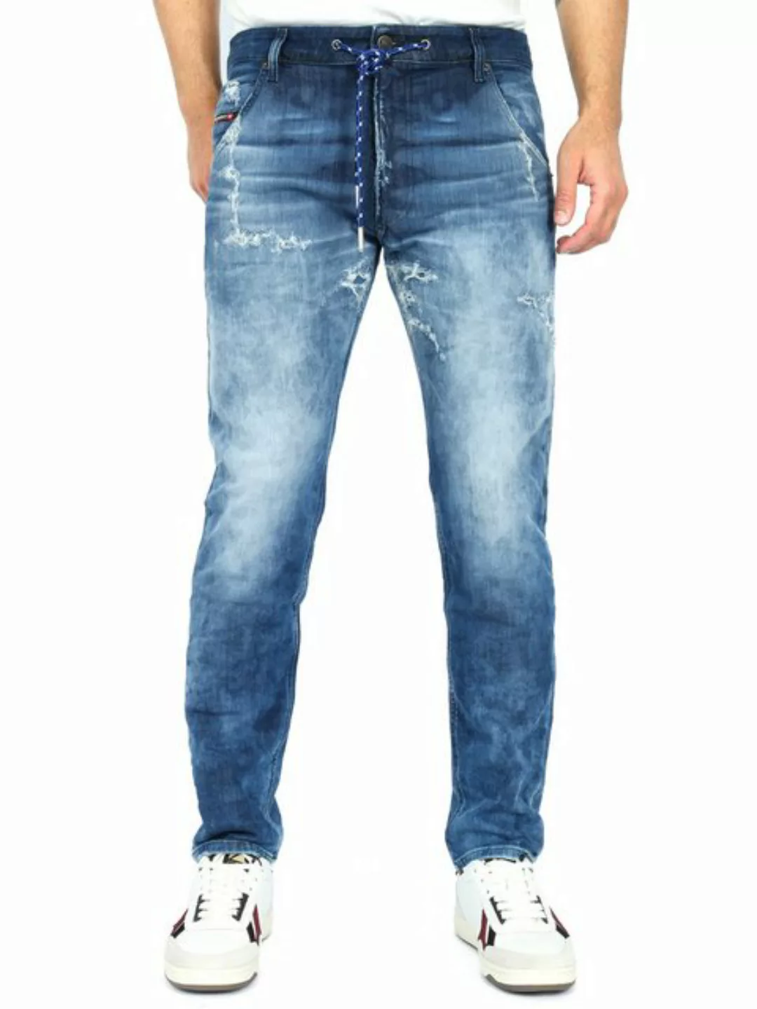 Diesel Tapered-fit-Jeans Destroyed-Look JoggJeans - Krooley 009RU - W32 L32 günstig online kaufen