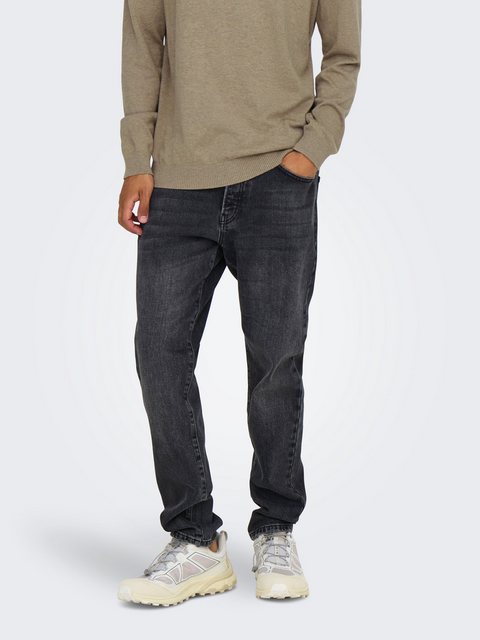 ONLY & SONS Relax-fit-Jeans "ONSYOKE TAPERED WB 7850 DOT DNM NOOS" günstig online kaufen