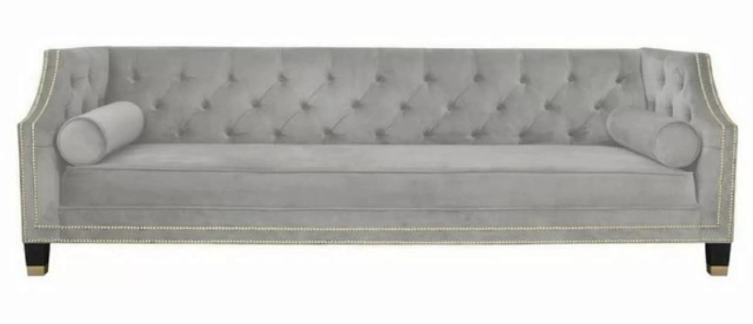 Xlmoebel Sofa Neues Chesterfield-Dreisitzer-Sofa aus Stoff für das Wohnzimm günstig online kaufen