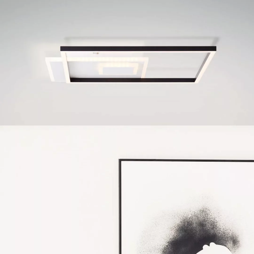LED Deckenleuchte Iorgo in Schwarz und Weiß 3x 13,3W 4300lm günstig online kaufen