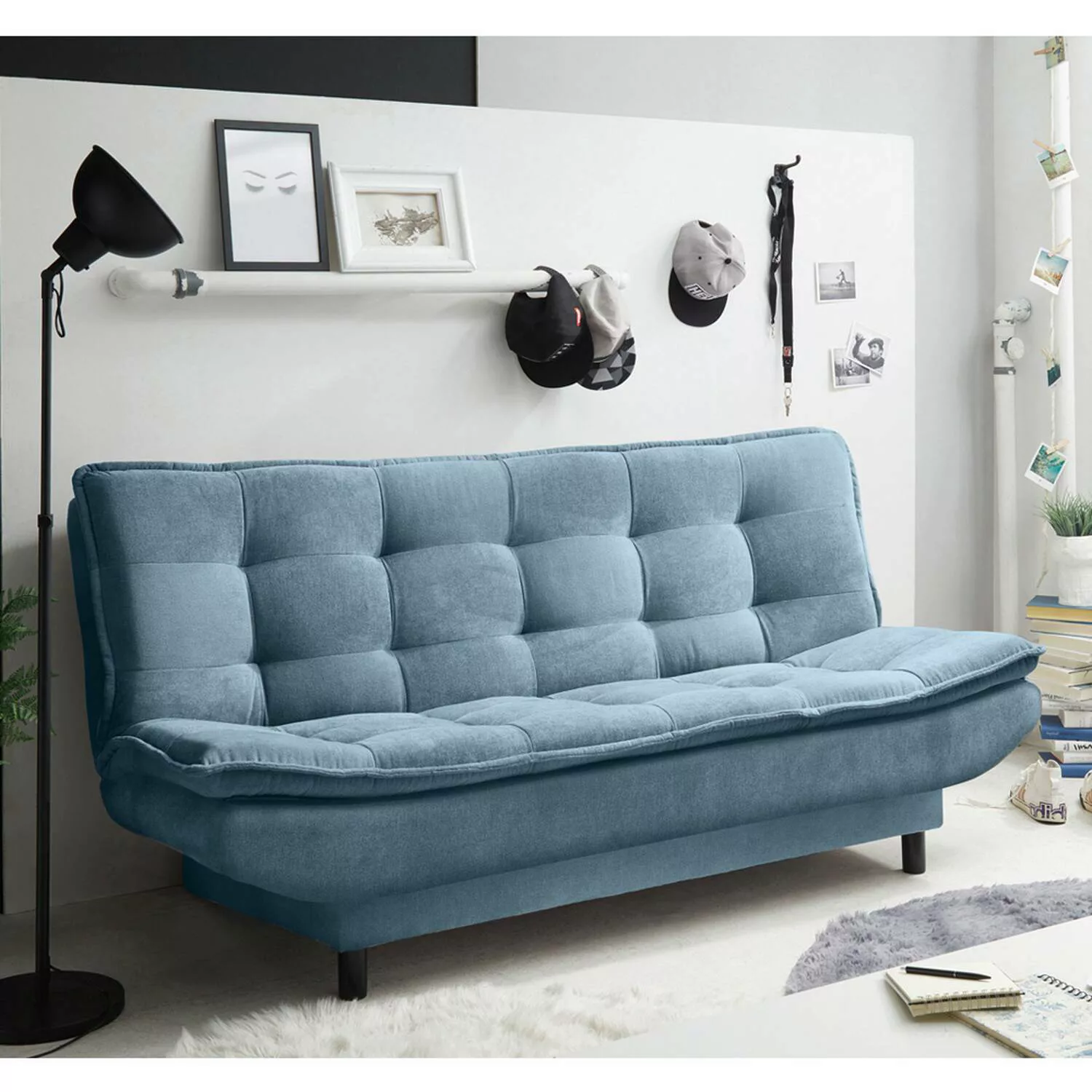 Lomadox Schlafsofa PIRNA-09, Schlafcouch Sofa Couch Jugendzimmer Gästezimme günstig online kaufen