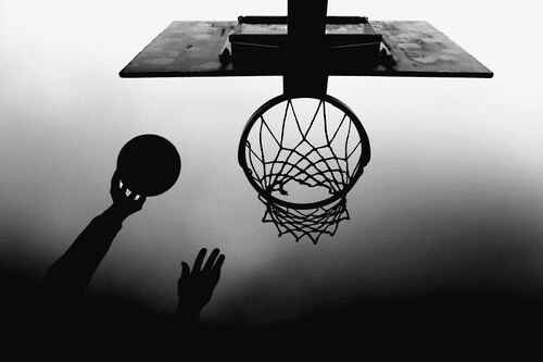 Papermoon Fototapete »Photo-Art PAULO MEDEIROS, SPORT BASKETBALL« günstig online kaufen