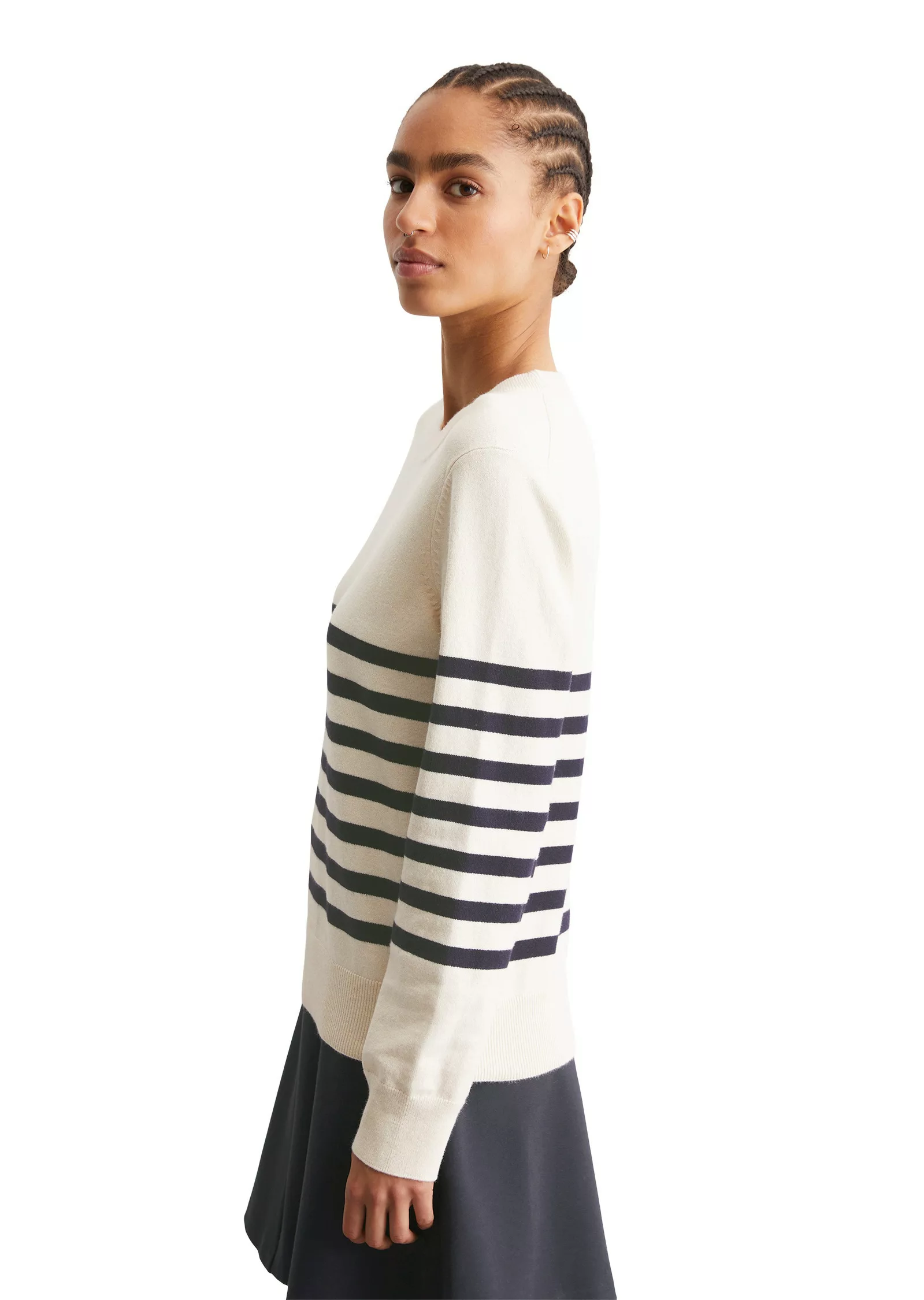 Marc OPolo DENIM Strickpullover "aus Soft Cotton Stretch" günstig online kaufen