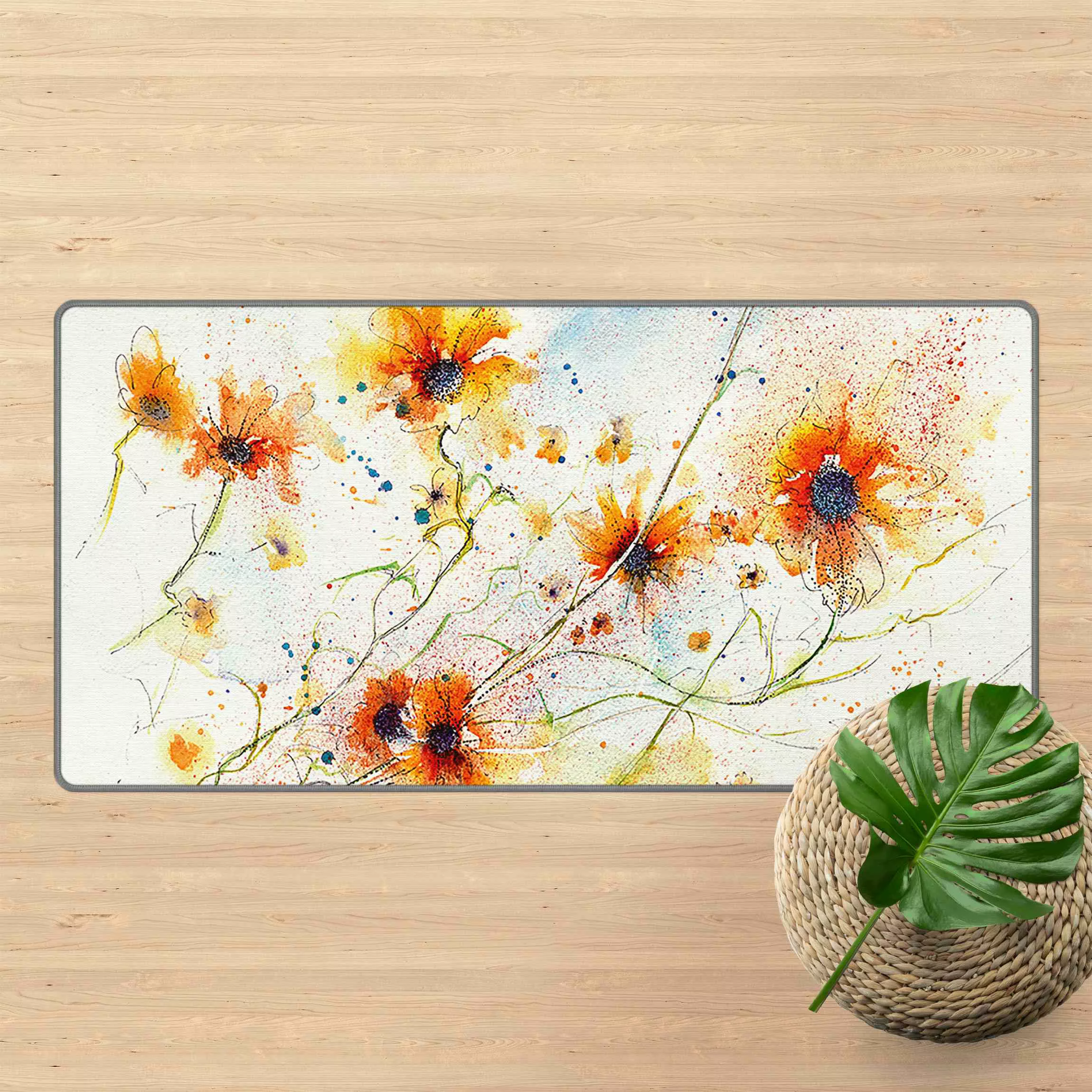 Teppich Painted Flowers günstig online kaufen