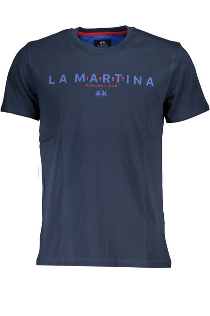 La Martina T-Shirt Herren T-Shirt Blau - Kurzarm, Regular Fit mit günstig online kaufen