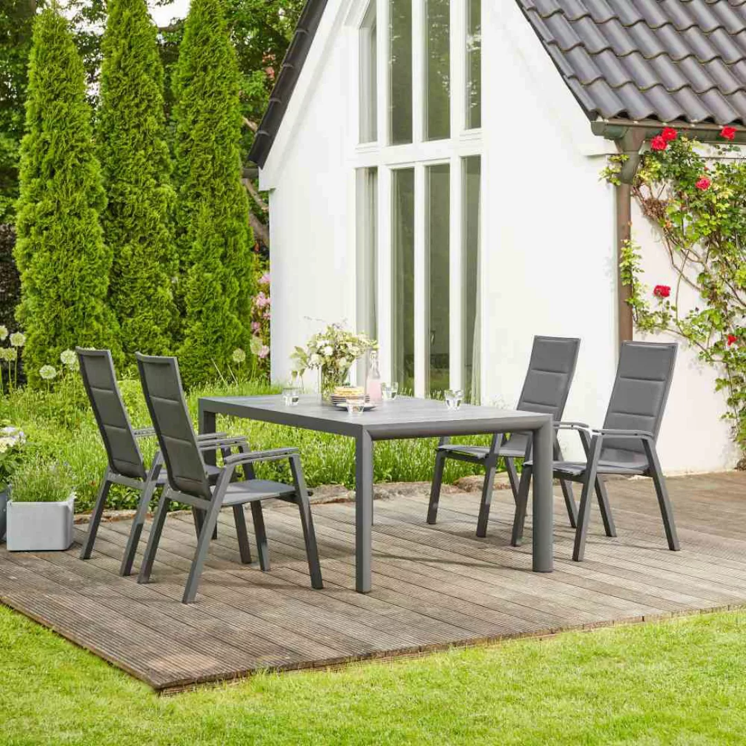 Siena Garden Garten-Essgruppe "Milano", (5 tlg.) günstig online kaufen