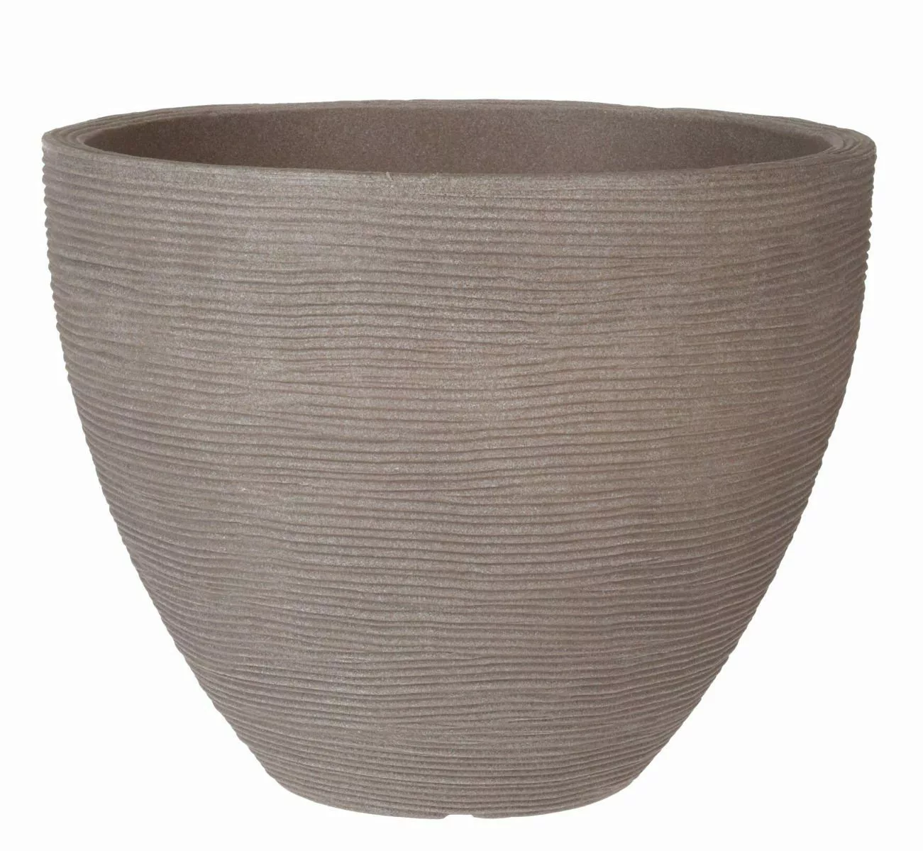 Spetebo Blumentopf Rillen Blumenkübel M rund günstig online kaufen