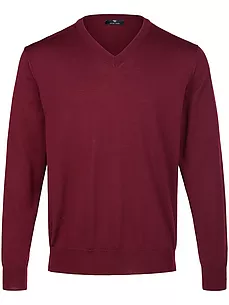 V-Pullover Peter Hahn rot günstig online kaufen