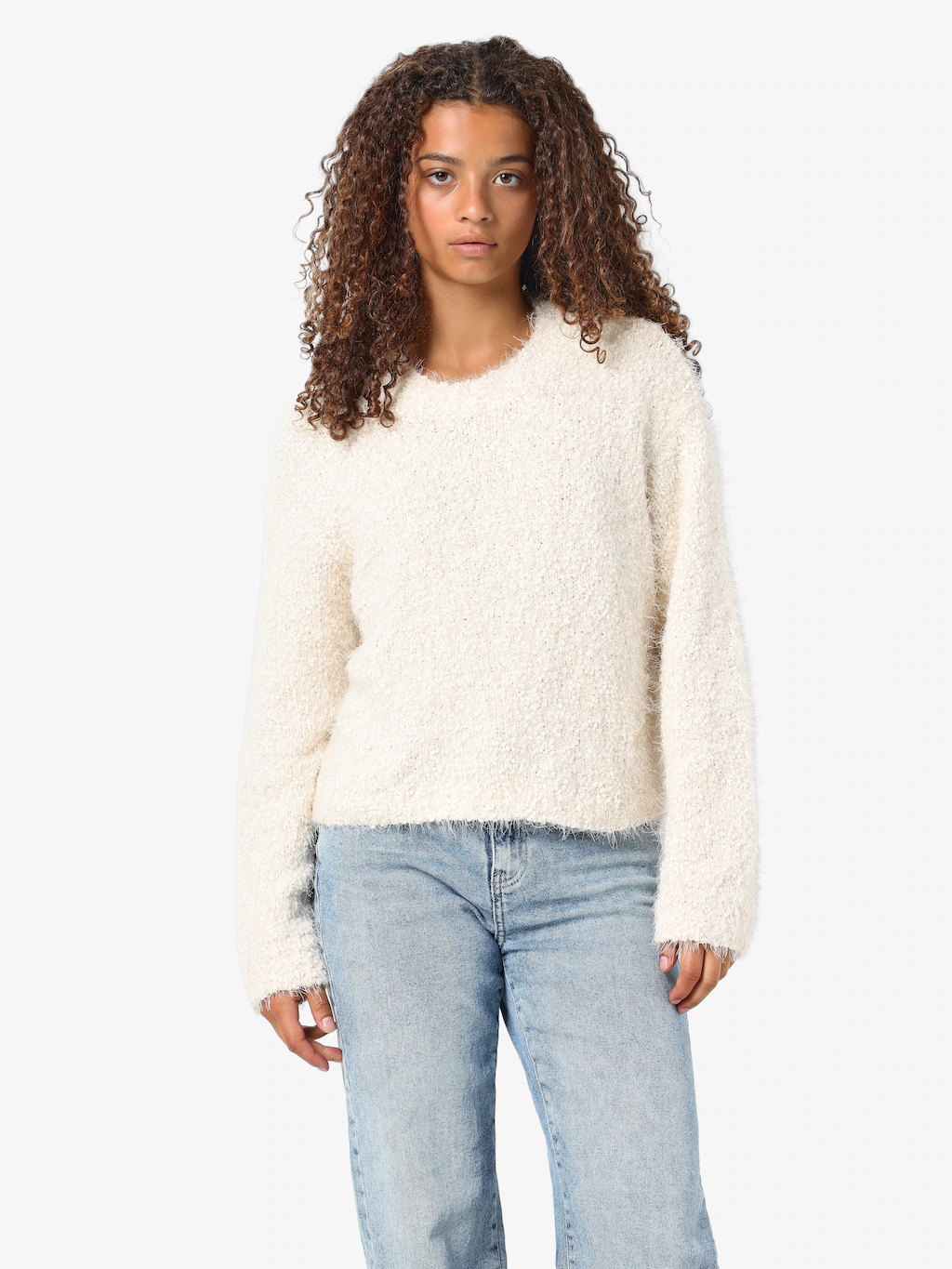 Noisy may Rundhalspullover "NMSASSY L/S O-NECK KNIT FWD NOOS" günstig online kaufen
