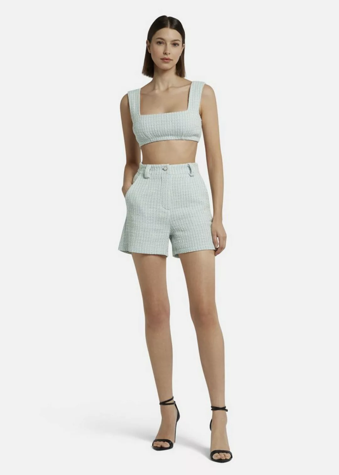 Nicowa Crop-Top JALINOWA aus italienischem Boucle-Stoff günstig online kaufen