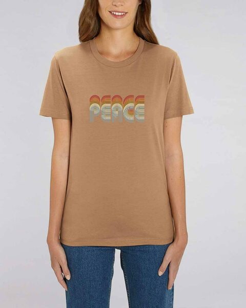 "Peace" Print T-shirt Aus Bio Baumwolle günstig online kaufen