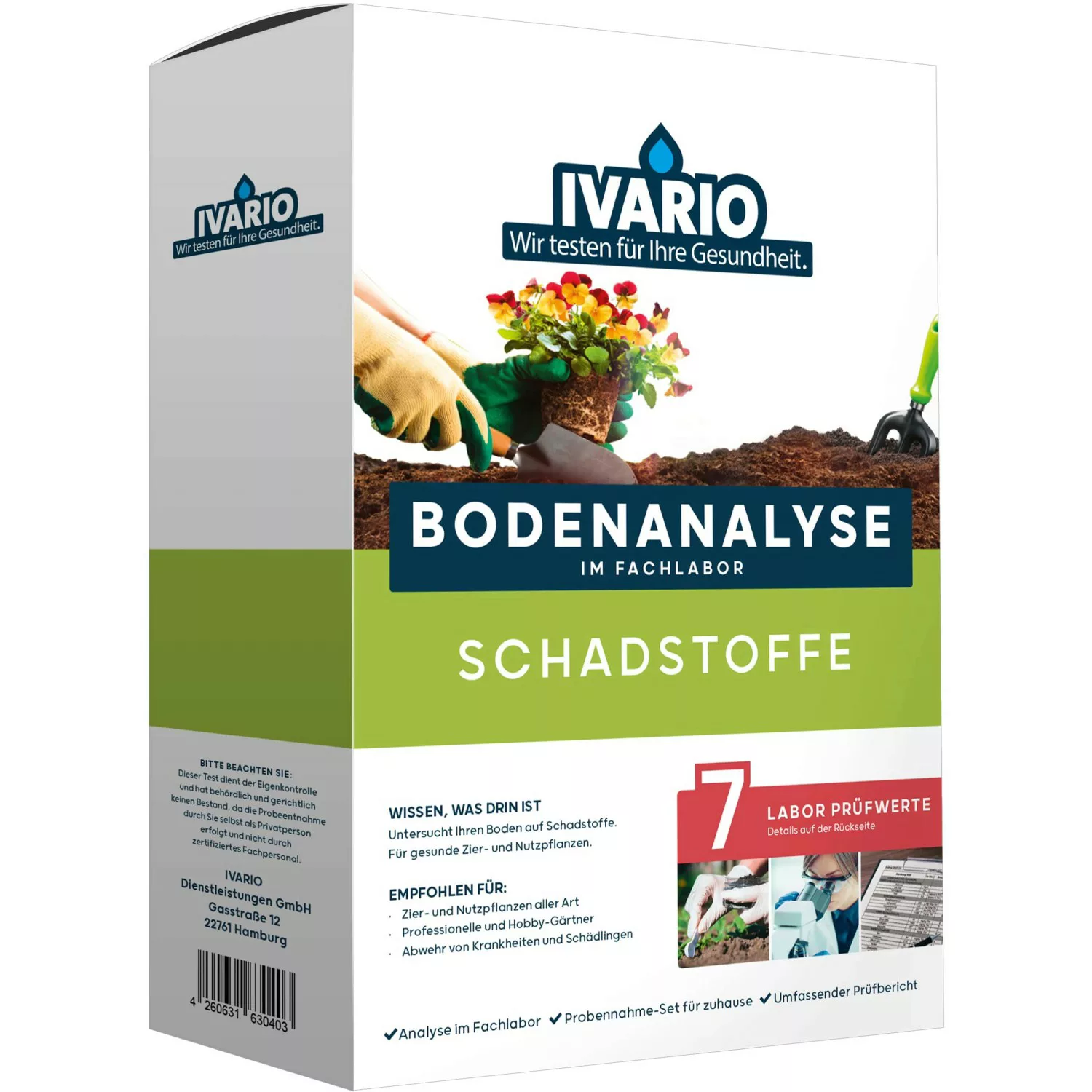 Ivario Bodentest Schadstoffe 7 Prüfwerte günstig online kaufen